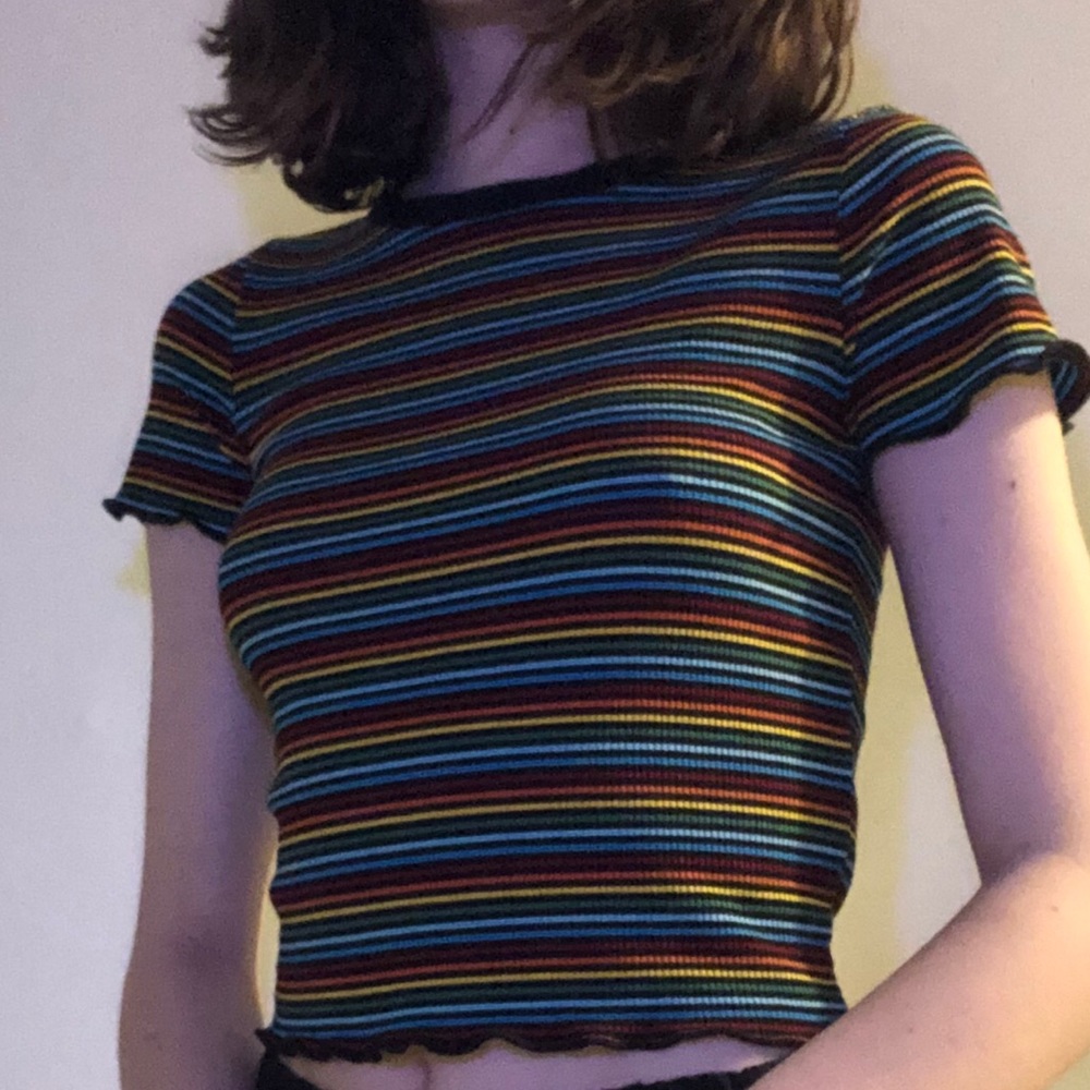 Colorful Ribbed Tee